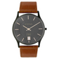 Titan Edge Grey Dial Analog with Date Leather Strap watch for Men 1683NL01