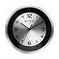 Classic Silver Wall Clock with Silent Sweep Technology - 25.0 cm x 25.0 cm (Small) W0059MA01