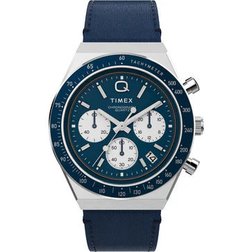 Timex Q Timex Men Blue Round Dial Analog Watch - TW2W51700UJ