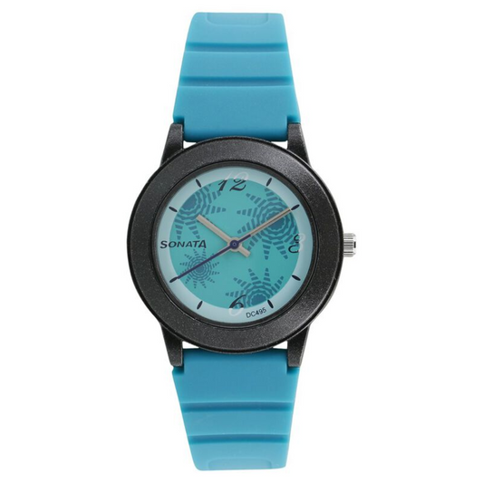 Blue Dial Plastic Strap Watch NR8992PP01