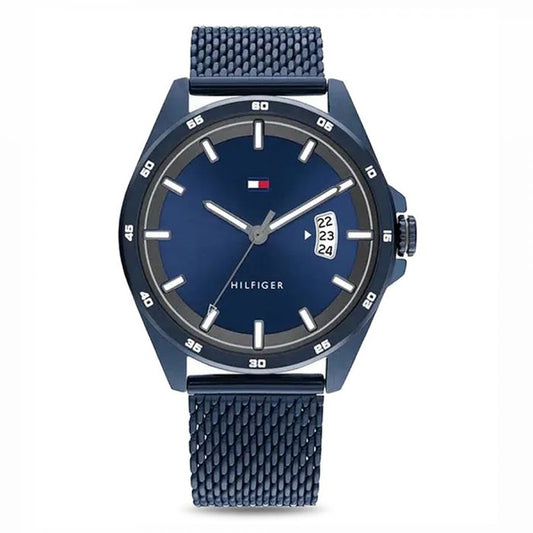 Tommy Hilfiger Stainless Steel Analog Blue Dial Men's Watch-NDTH1791911W