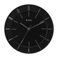 Contemporary Black Wall Clock with Domed Glass - 27 cm x 27 cm (Small) W0010PA01