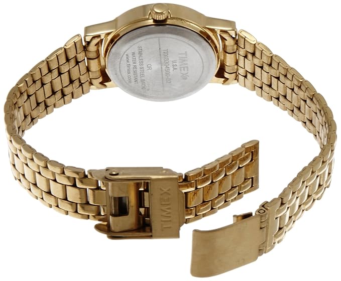 TIMEX Women's Gold Analog Stainless Steel Watch B304