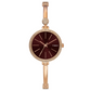 Timex Fria Women Brown Dial Round Analog Brass Dial Watch TWEL18403