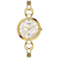 Timex Fria Women Off White Dial Round Analog Brass Dial Watch TWEL18101