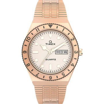 Timex 3 Hands Women's Analog Cream Dial Coloured Quartz Watch, Round Dial With 36 Mm Case Width - TW2U95700UJ