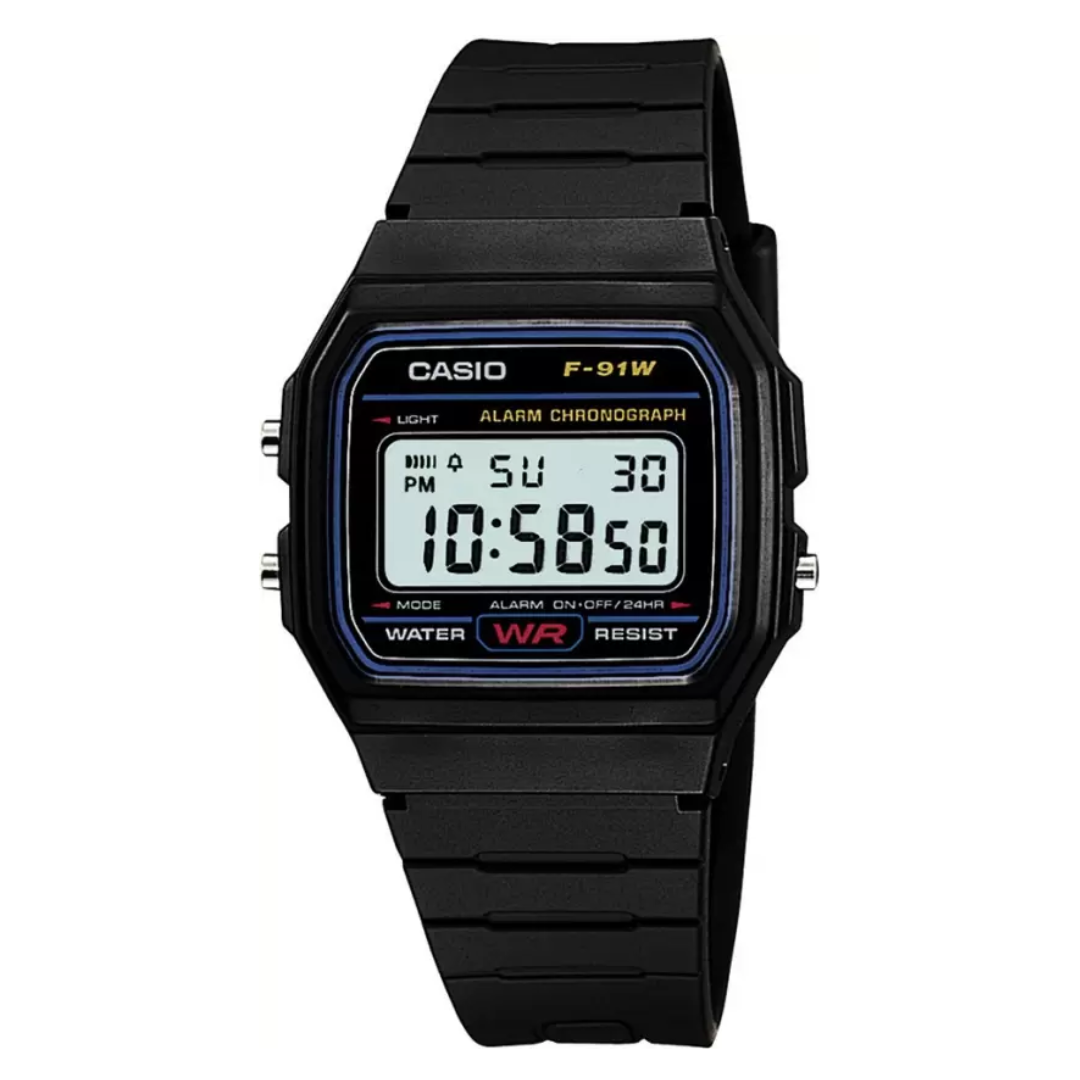 YOUTH F-91W-1Q - D002 Black Digital - Unisex Watch