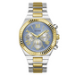 Silver And Gold Equity Blue Link Watch GW0703G3