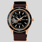 Presage Male Black Analog Leather Automatic Watch SSA426J1