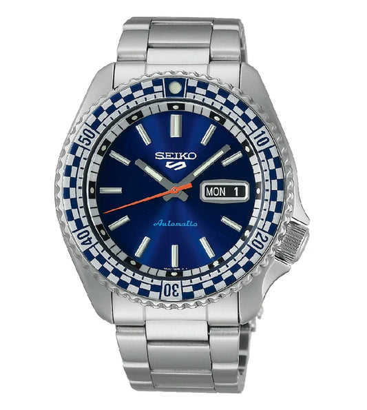 SEIKO Checker Flag Special Edition 5 Sports Automatic Watch for Men SRPK65K1