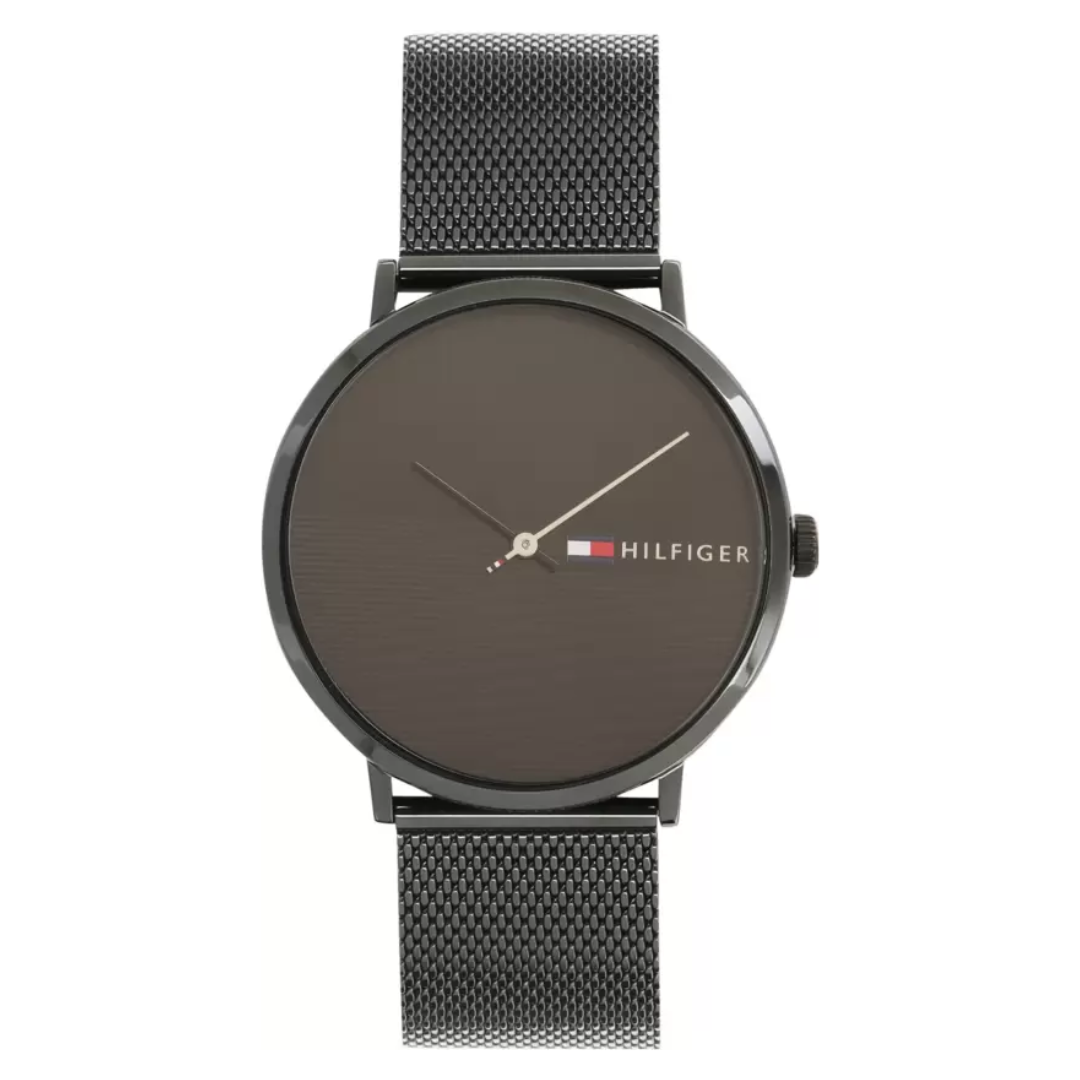 Tommy Hilfiger Quartz Analog Black Dial Metal Strap Watch for Men Men's Watch 1791464