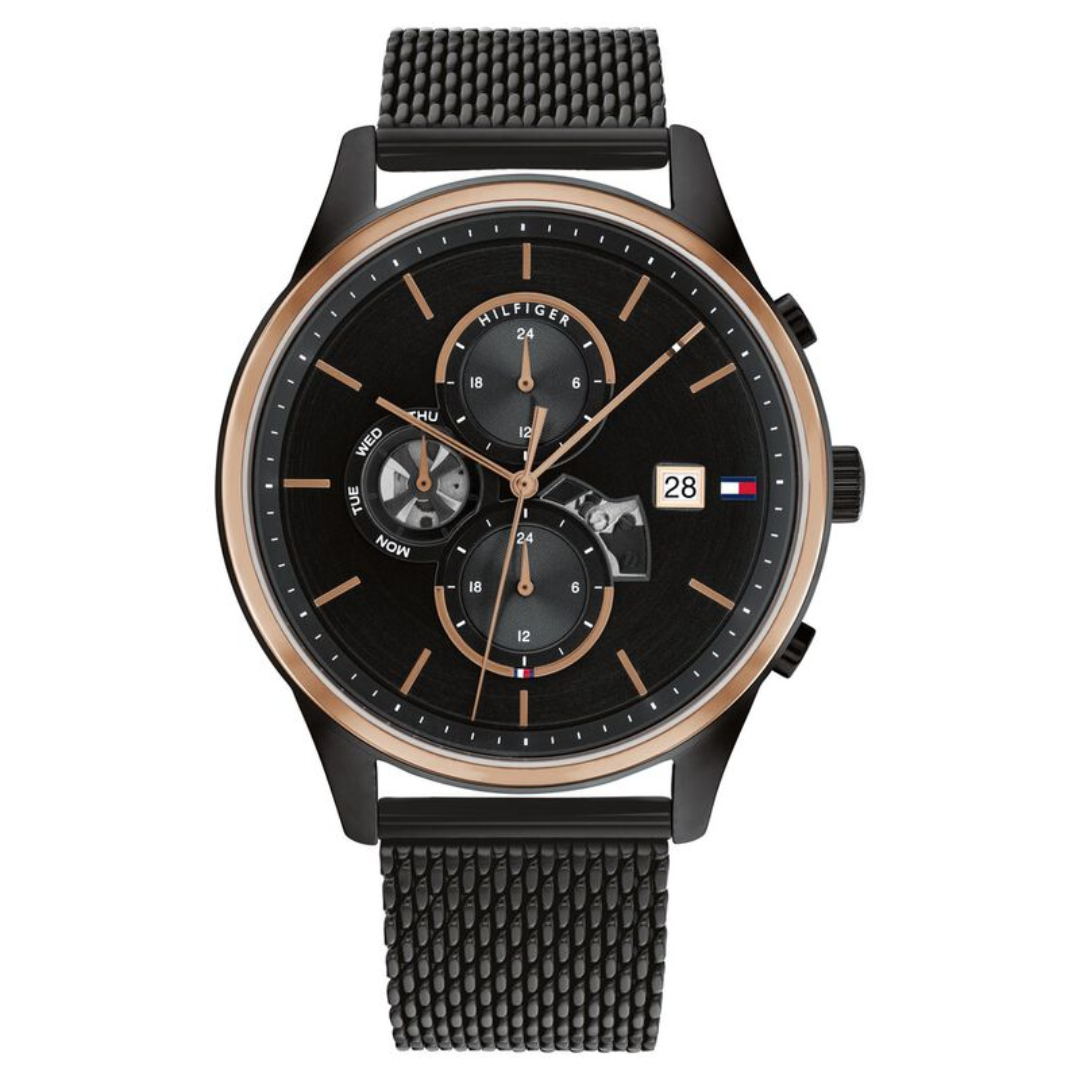 Tommy Hilfiger Black Dial Quartz Analog Watch for Men NETH1710505