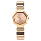 Titan Glitz Rose Gold Dial Analog Metal and Plastic Strap watch for Women 95207WD01