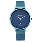 Titan Slimline Blue Dial Analog Stainless Steel Strap watch for Women 95142QM01