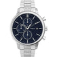 Timex Trend Men Blue Analog Round Brass Dial Watch - TW2V01700UJ