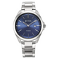 Titan Titanium Quartz Analog Blue Dial Stainless Steel Strap Watch for Men 90177TM01