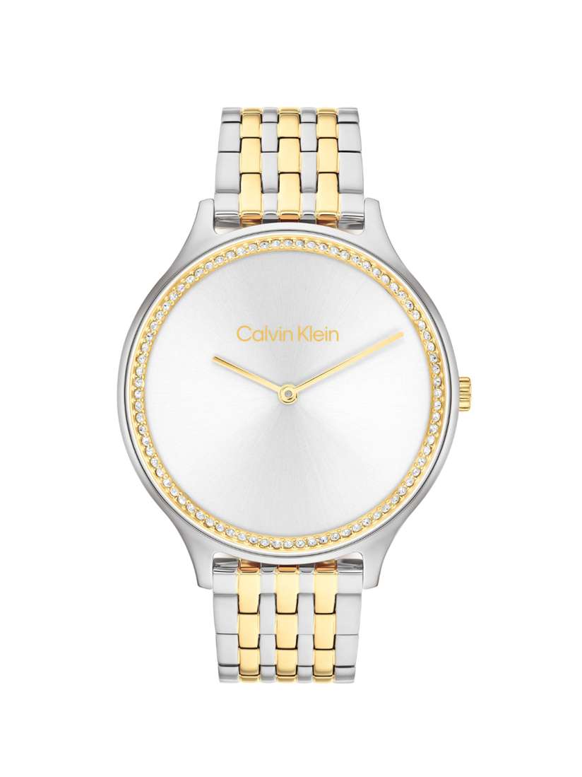 Calvin Klein Women Quartz Analog Silver Dial Stainless Steel Watch 25100002