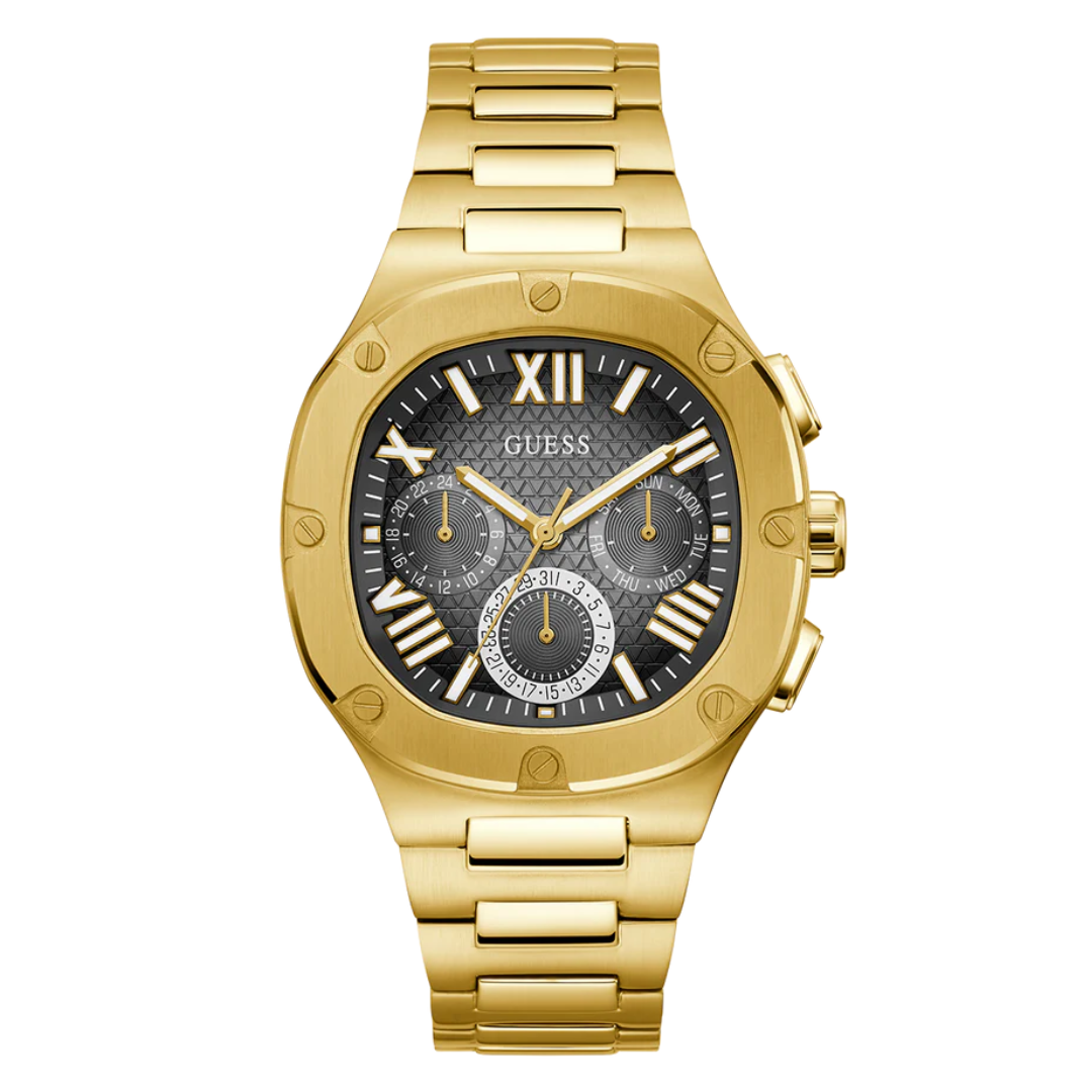 Guess Men's Gold Tone Multi-function Watch GW0572G2