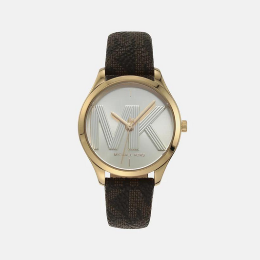 Female Gold Analog Stainless Steel Watch MK2862