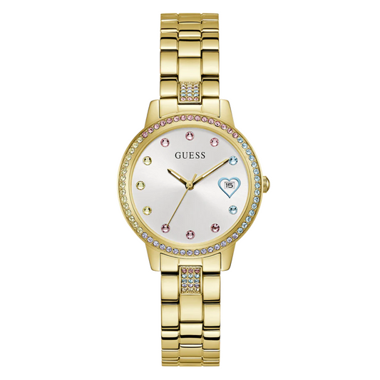 Guess Ladies Gold Tone Date Watch GW0657L2