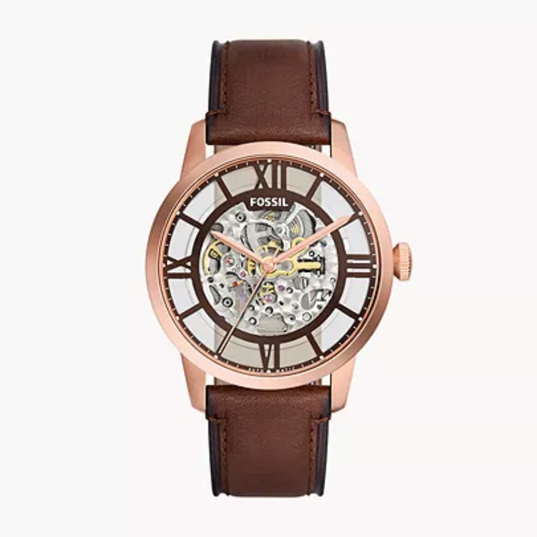 Townsman Automatic Brown Leather Watch ME3259