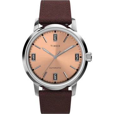 Timex Marlin Men Brown Round Dial Analog Watch - TW2W33800U9