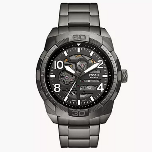 FOSSIL Bronson Automatic Smoke Stainless Steel Watch ME3255