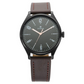 Titan Men's Minimalist Zen Watch Black: Sleek Leather Strap with Contrast Hands 1802NL01  NS1802NL01