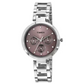 Timex E Class Women's Pink Dial Round Case Multifunction Function Watch TW000X212