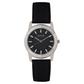 Black Dial Black Leather Strap Watch 7100SL01 (SDF873)