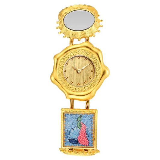 Titan Raga X Masaba Golden Dial Women Watch With Metal Strap 95165YM01