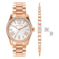 Lexington Analog Watch for Women With Bracelet & Earrings MK1088SET