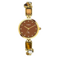 Timex Women Brown Round Analog Dial Watch- TWEL17800