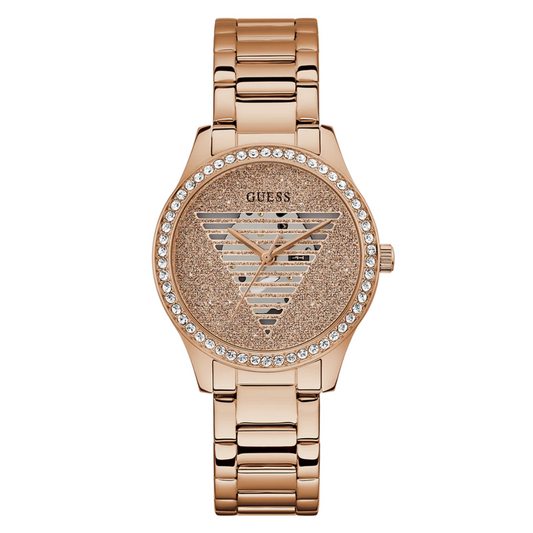 Guess Ladies Rose Gold Tone Analog Watch GW0605L3