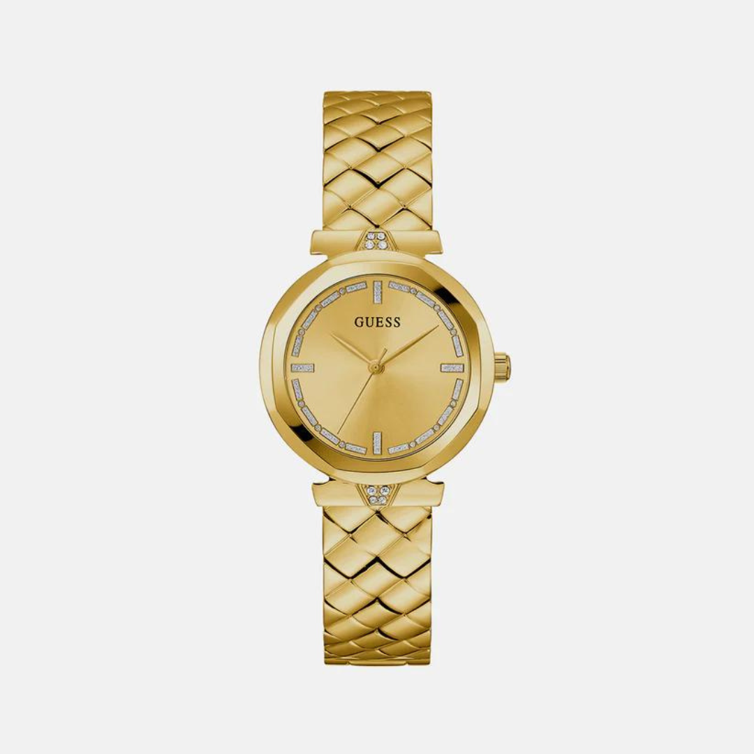 Female Gold Analog Stainless Steel Watch GW0613L2