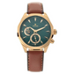 Titan Maritime Green Dial Quartz Multifunction Leather Strap watch for Men 1829QL01 / NS1829QL01