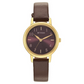 Titan Karishma Brown Dial Leather Strap Watch for Women 2678YL02