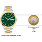 TIMEX CLASSICS COLLECTION PREMIUM QUALITY MEN'S ANALOG GREEN DIAL COLOURED QUARTZ WATCH, ROUND DIAL WITH 41MM CASE WIDTH - TWTG10006