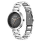 Titan Workwear Quartz Analog Black Dial Silver Stainless Steel Strap Watch for Women 2480SM13