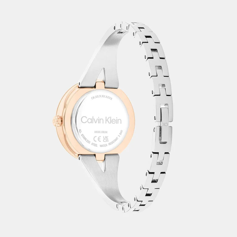 Calvin Klein Women Quartz Silver Dial Analog Stainless Steel Watch 25100028