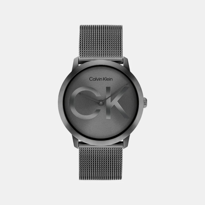 Calvin Klein  Quartz Unisex Analog Grey Mesh Watch 25300011