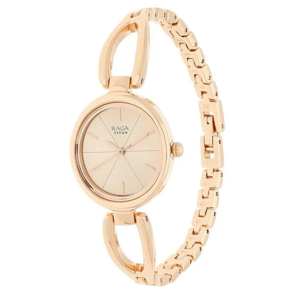 Titan Raga Viva Rose Gold Dial Women Watch With Metal Strap NS2579WM01 / 2579WM01