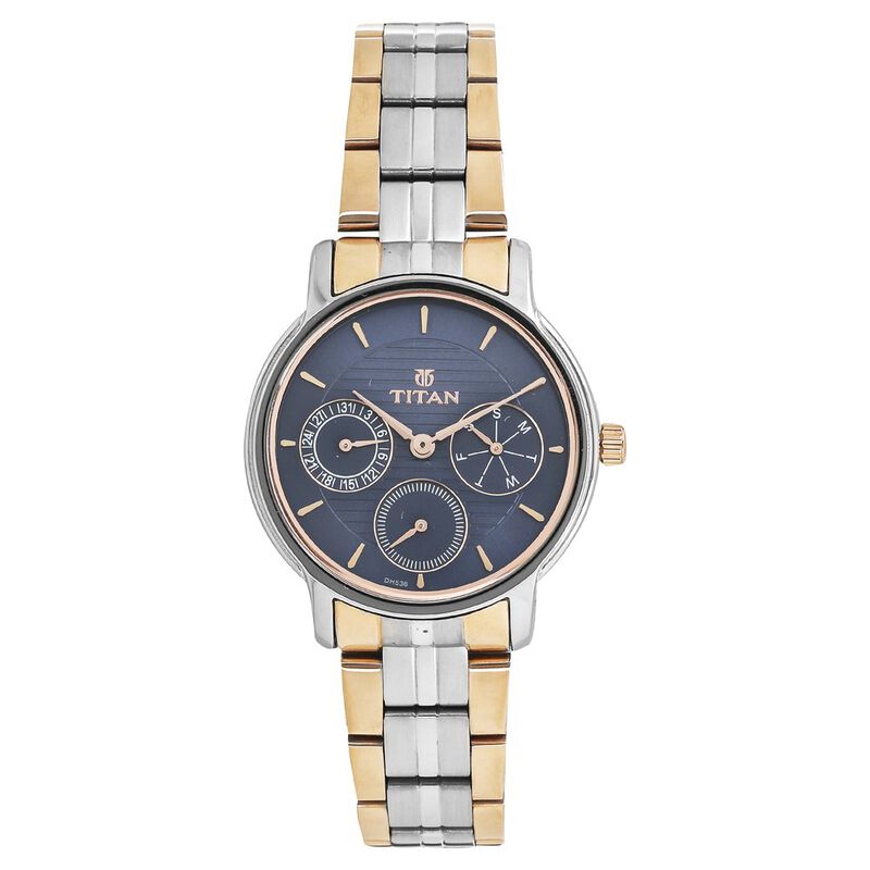 Titan Workwear Blue Dial Women Watch With Stainless Steel Strap NN2589KM02 / 2589KM02