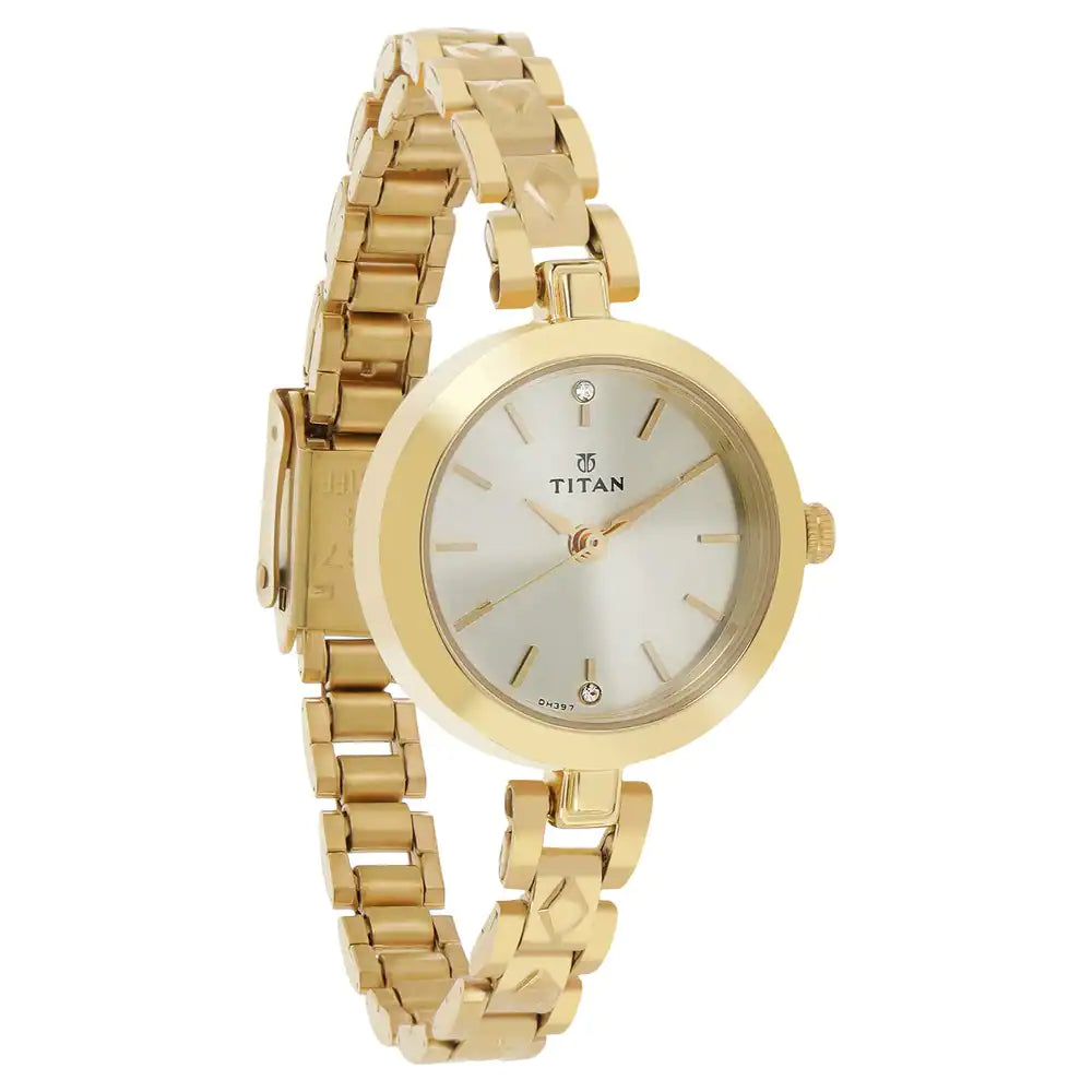 Champagne Dial Golden Stainless Steel Strap Watch NM2598YM01 (DH397)