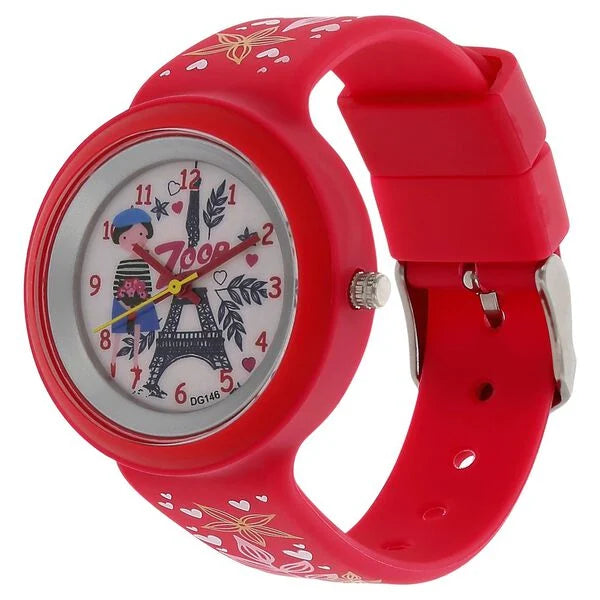 Zoop By Titan Quartz Analog White Dial PU Strap Watch for Kids ns26006pp01w / 26006pp01w