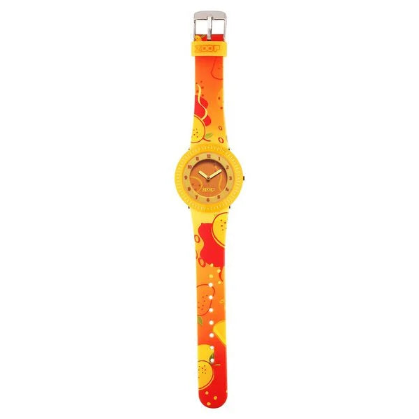 Zoop By Titan Fruit Story Quartz Analog Orange Dial Plastic Strap Watch For Kids 26007pp09w