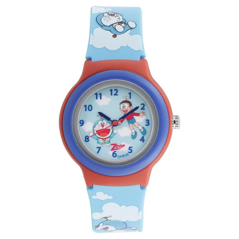 Zoop By Titan Quartz Analog Blue Dial PU Strap Watch for Kids NS26013PP01