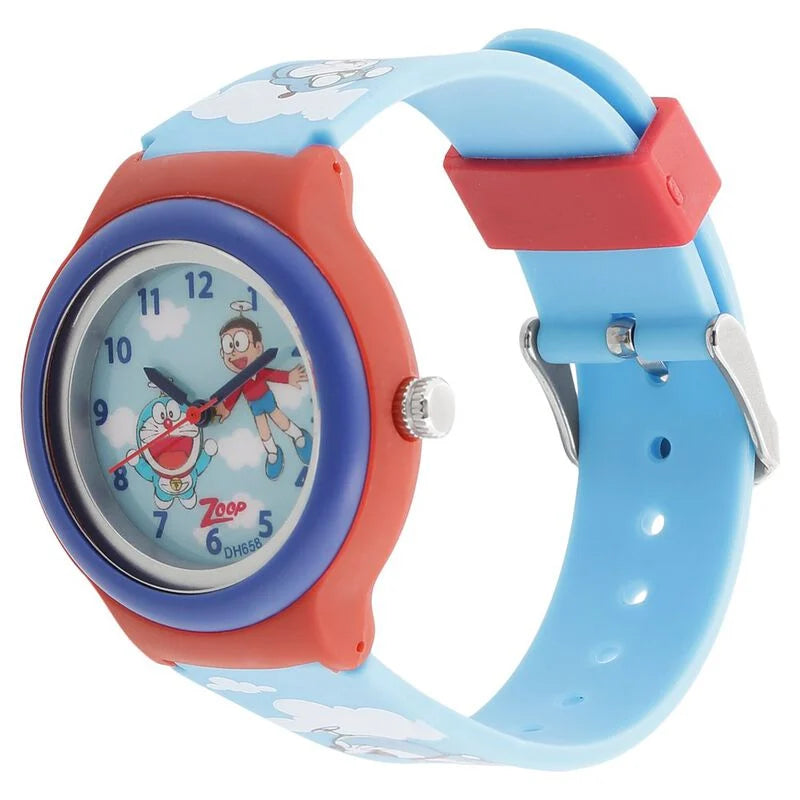 Zoop By Titan Quartz Analog Blue Dial PU Strap Watch for Kids NS26013PP01