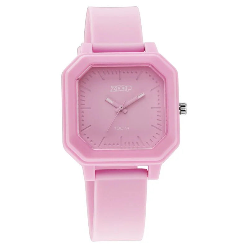 Zoop By Titan Fashion Quartz Analog Purple Dial Silicone Strap Watch for Kids 26029PP03