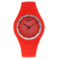 Zoop By Titan Pop Integrated Quartz Analog Red Dial Silicone Strap Watch for Kids 26031pp04w